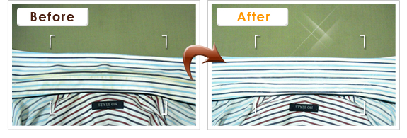 柄のワイシャツ