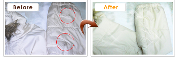 フード付き　ダウンコート